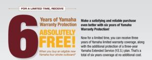 6 Years of Yamaha Warranty