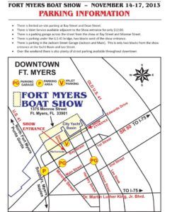 boat show map and parking