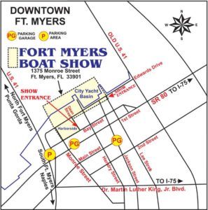 boat show parking flyer