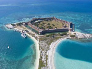 Aerial view of Dry Tortuga