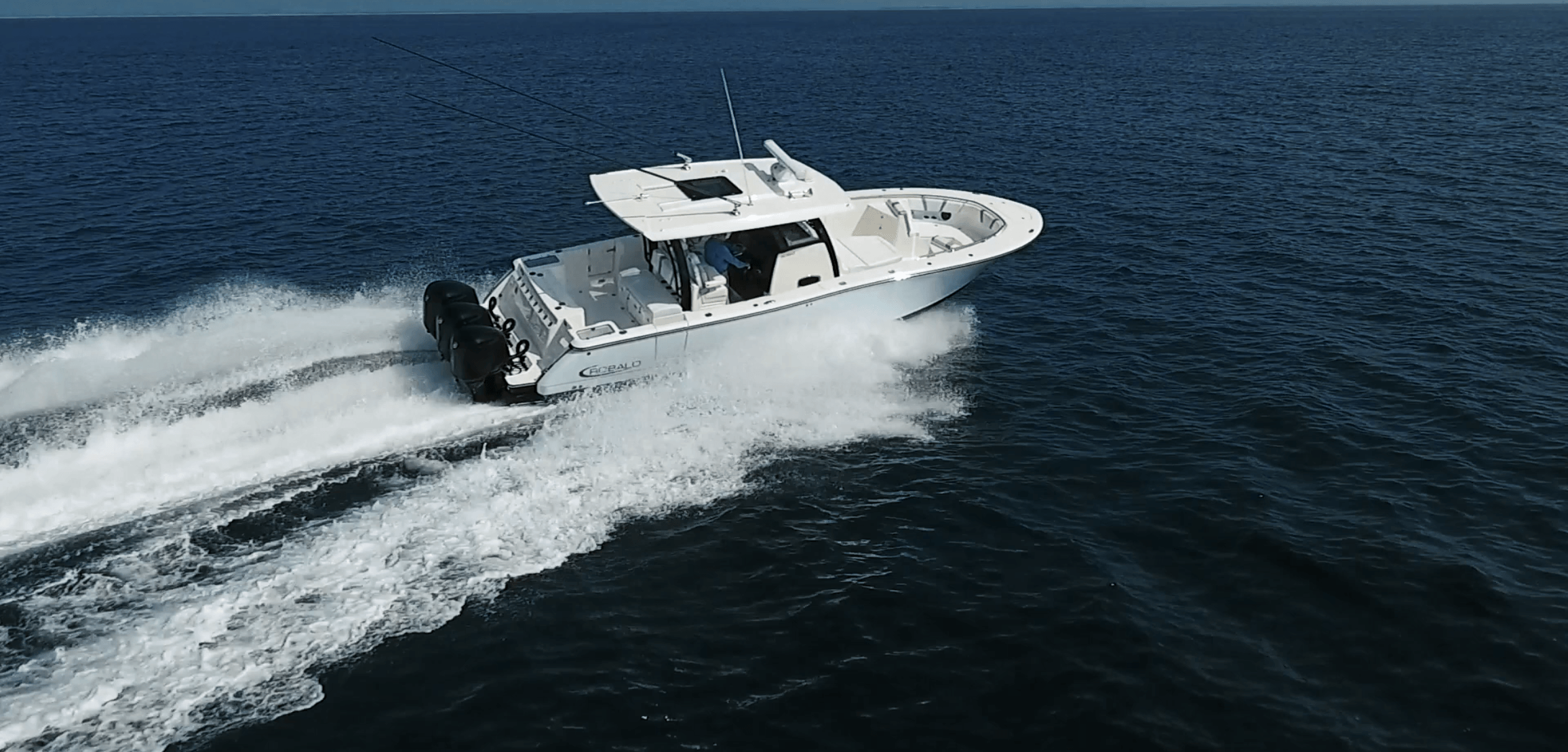 Image Planning a Holiday on the Water The Robalo R360 boat model on the open water with waves